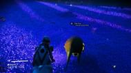 Offering food to wild animals in No Man's Sky (Image via Hello Games)